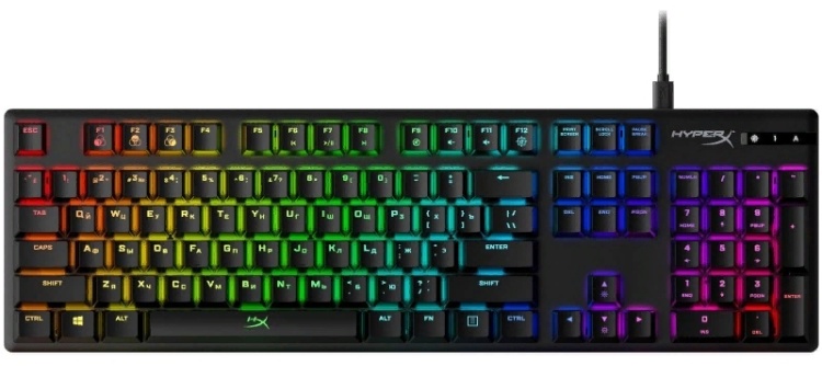 Клавиатура HyperX Alloy Origins, Black, (HX-KB6RDX-RU/4P4F6AX)