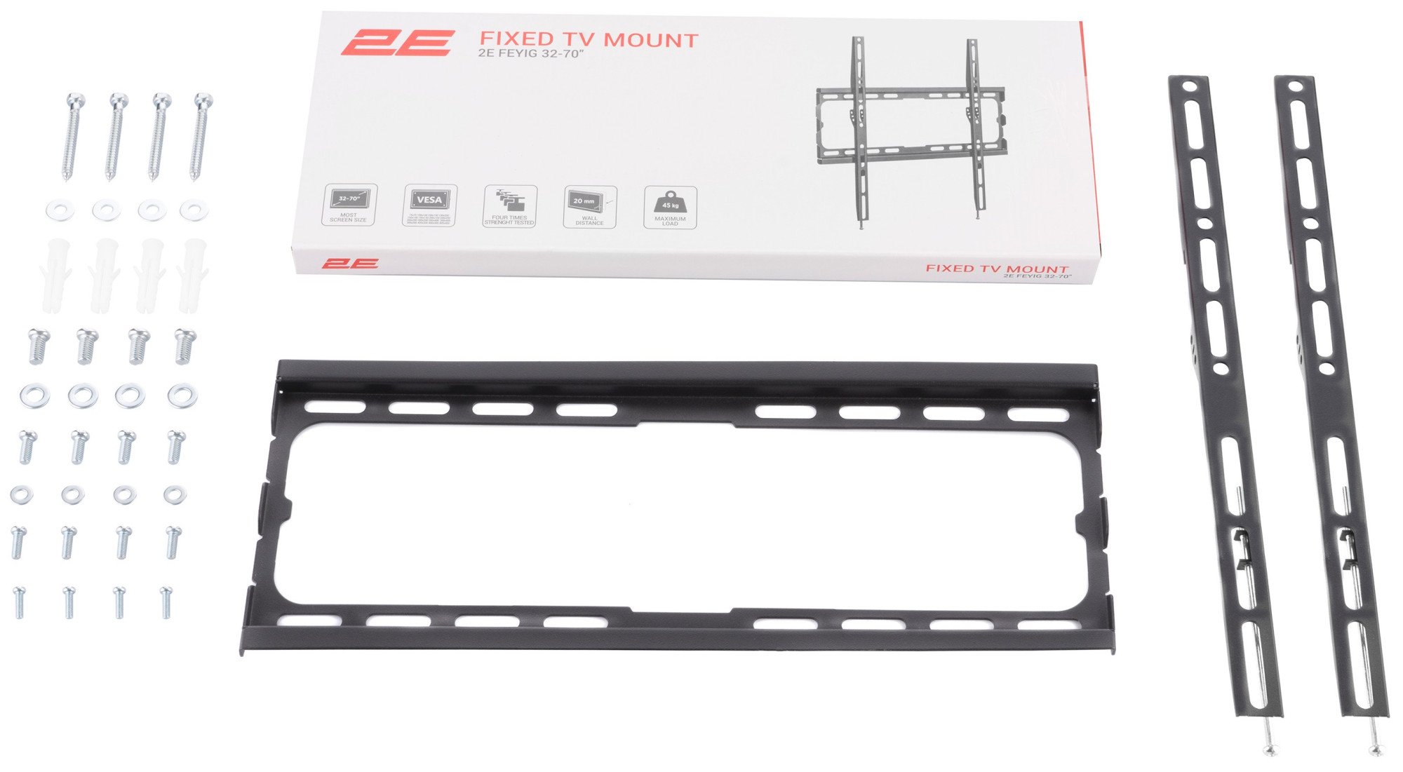 Кронштейн для ТВ 2E Feyig, 32"-70", до 45 кг (2E2GEN3270FIX)