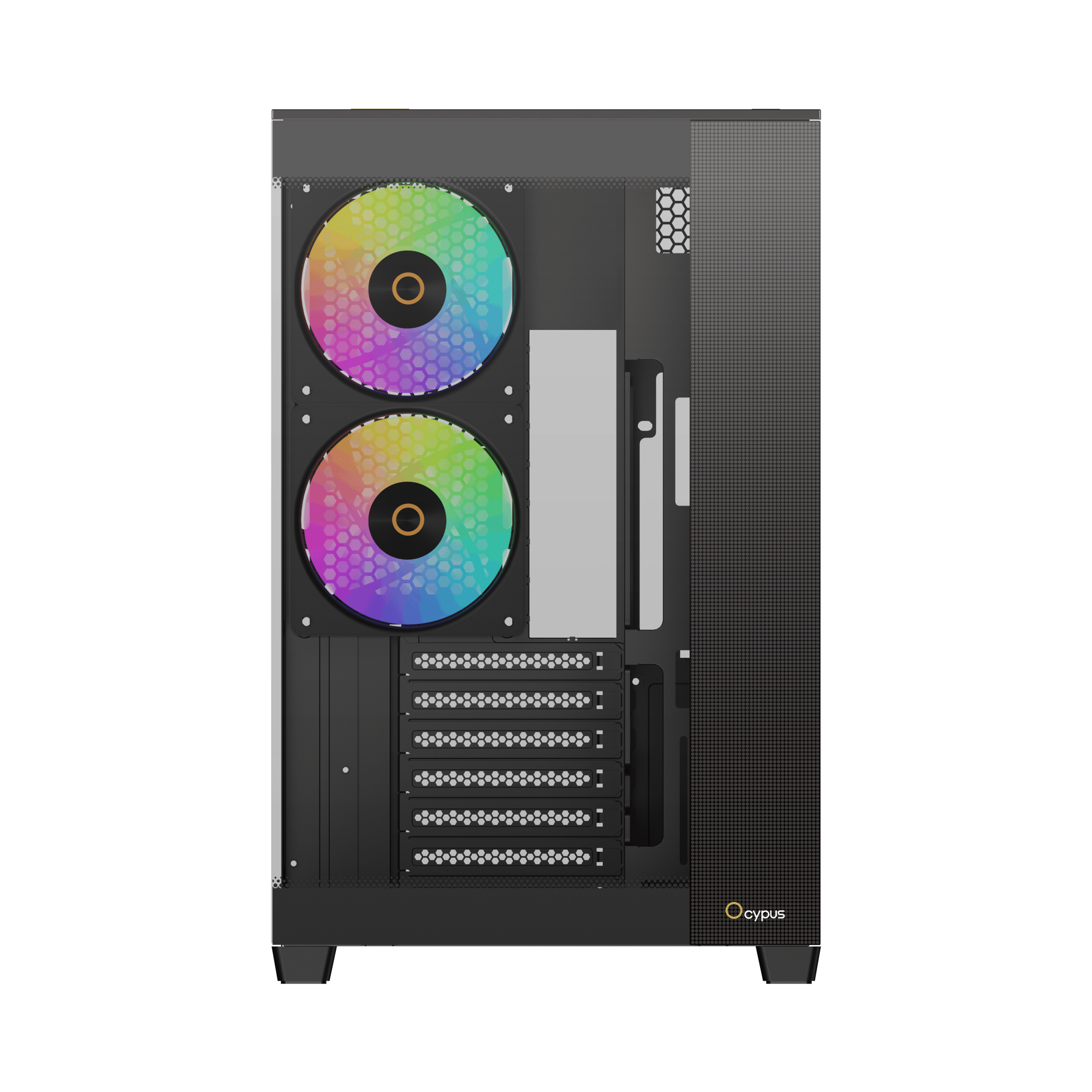 Корпус Ocypus Delta C74 BK ARGB - Черный (Delta-C74-BKD200XX-GL)