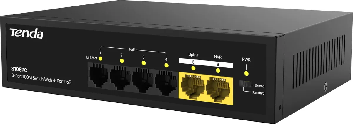 PoE-коммутатор Tenda S106PC (S106PC)