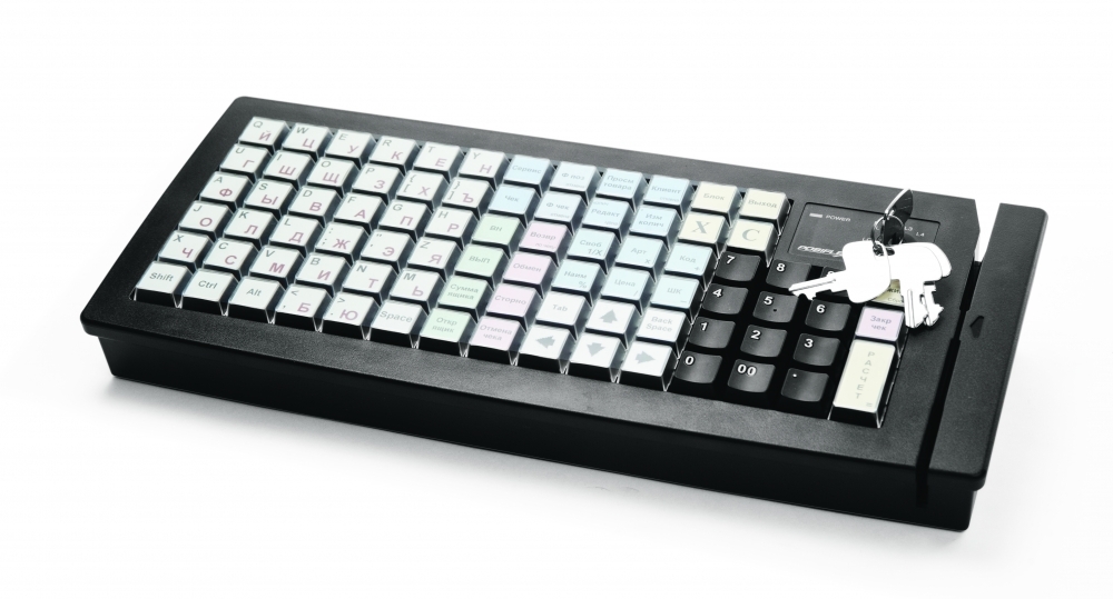 Клавиатура программируемая Posiflex KB-6600U-B-M3 (Black) USB ()