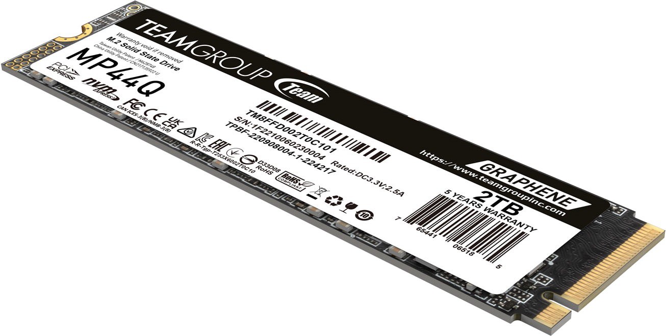 Твердотельный накопитель SSD TeamGroup MP44Q 2000GB M.2 PCIe 4.0 NVMe (TM8FFD002T0C101)