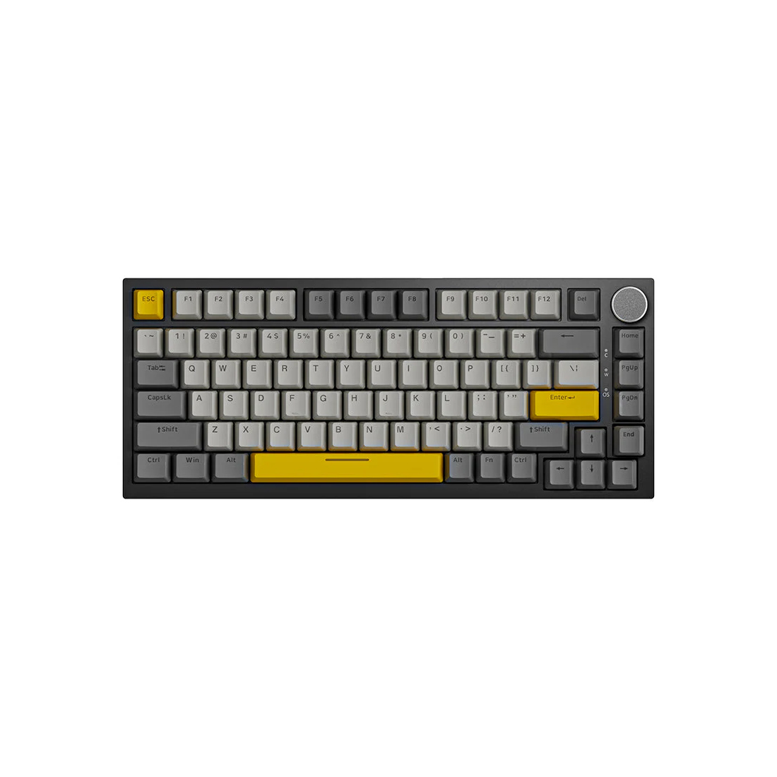 Клавиатура Ajazz AK820, White, Moon Yellow Switches (AK820/MOON YELLOW SWITCH/GRAY-WHITE-YELLOW)