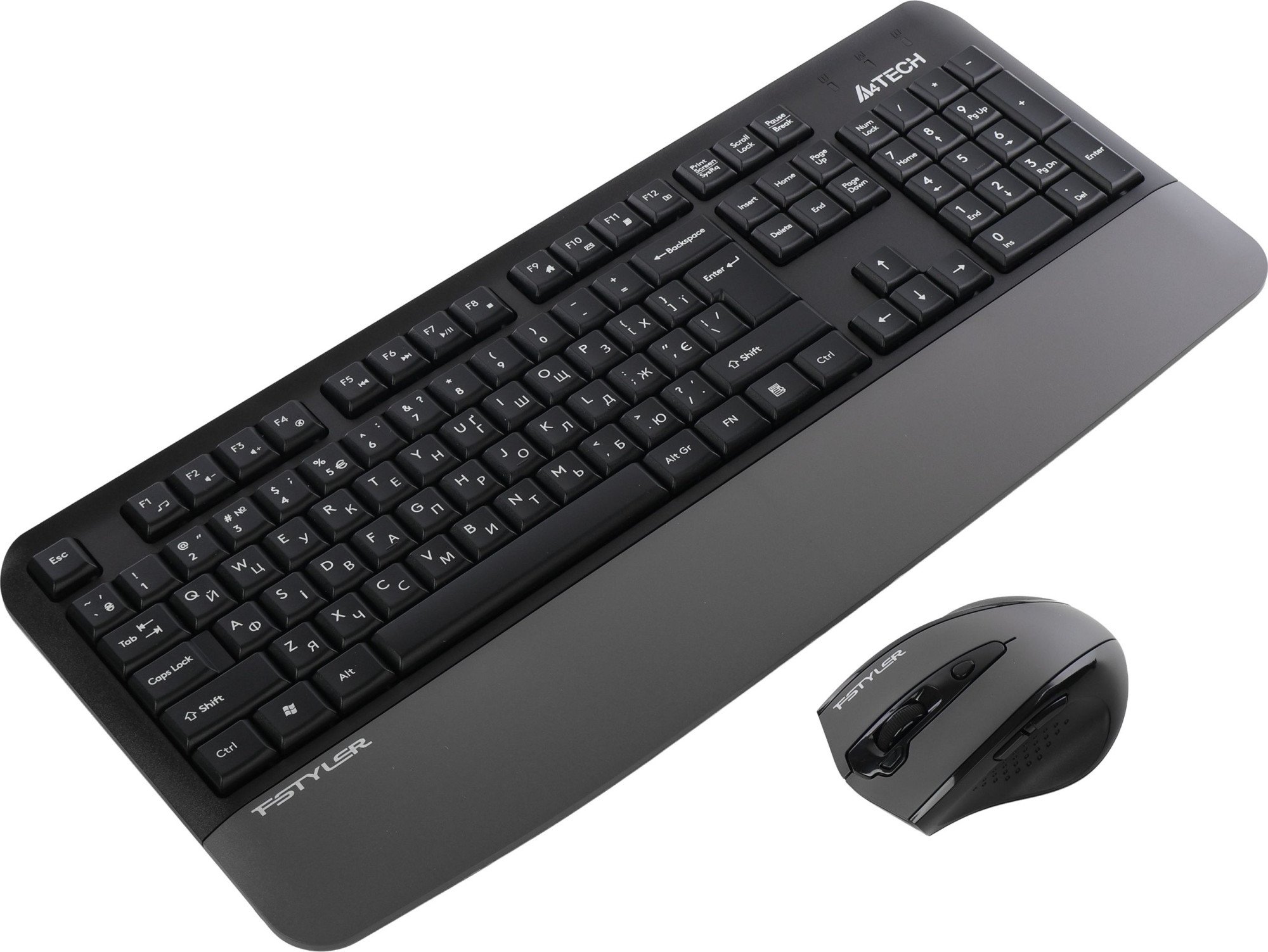 Клавиатура+мышь беспроводная A4tech Fstyler FG2500S Plus - Grey (A4T FG2500SPlus Grey)