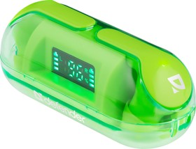 Наушники-вкладыши беспроводные Defender Twins 916 зеленый (63917)