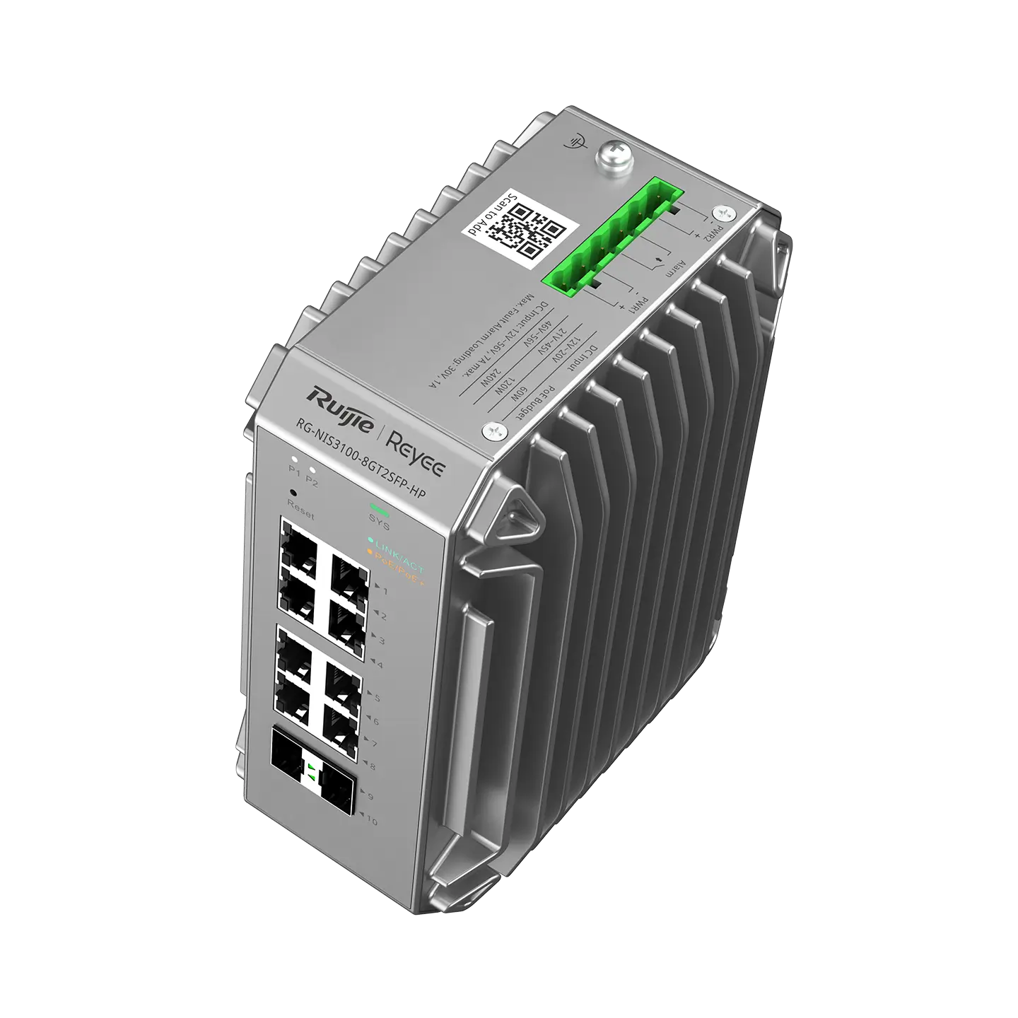 Коммутатор Ruijie Reyee RG-NIS3100-8GT2SFP-HP (RG-NIS3100-8GT2SFP-HP)