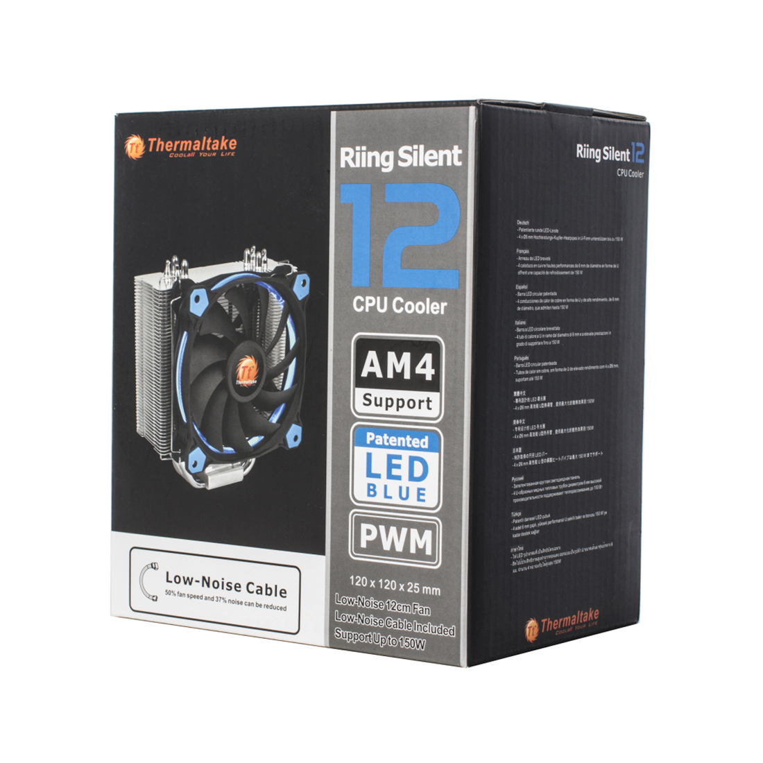 Кулер Thermaltake Riing Silent 12 Blue (CL-P022-AL12BU-A)