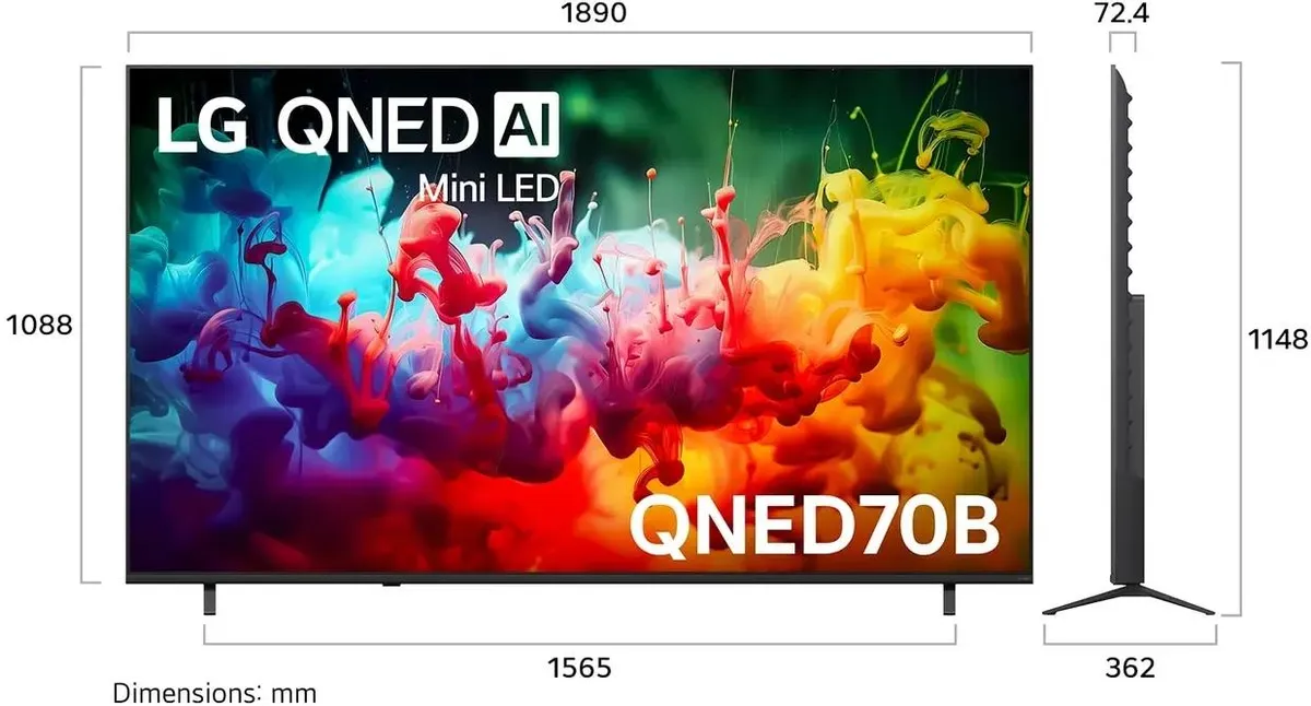 Телевизор LG QNED70 Mini LED 85" QNED 4K UHD (85QNED70B6A)