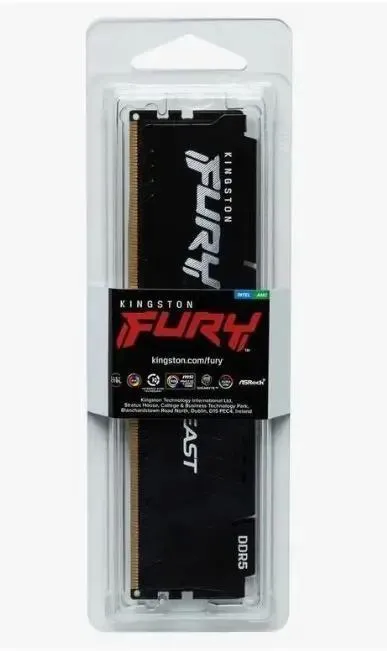Оперативная память Kingston FURY Beast Black Expo DDR5 8GB 6000MHz (KF560C30BBE-8)
