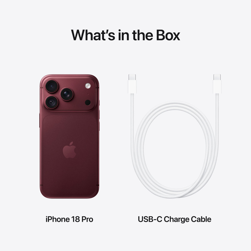 Смартфон Apple iPhone 18 Pro 256GB Burgundy  Model A3714 (MJRR4AF/A)