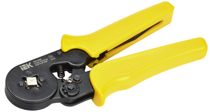 Клещи обжимные КО-04Е 0,5-6,0мм2 (квадрат) IEK (TKL10-D4)