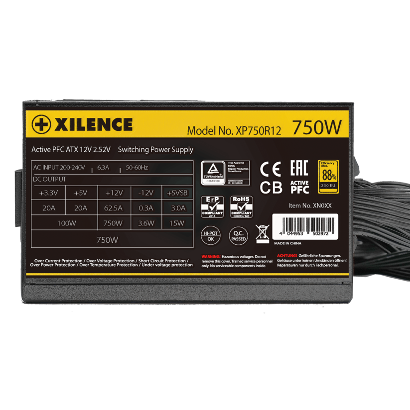 Блок питания Xilence Gaming Gold series XN335 750W  (XP750R12.ARGB)