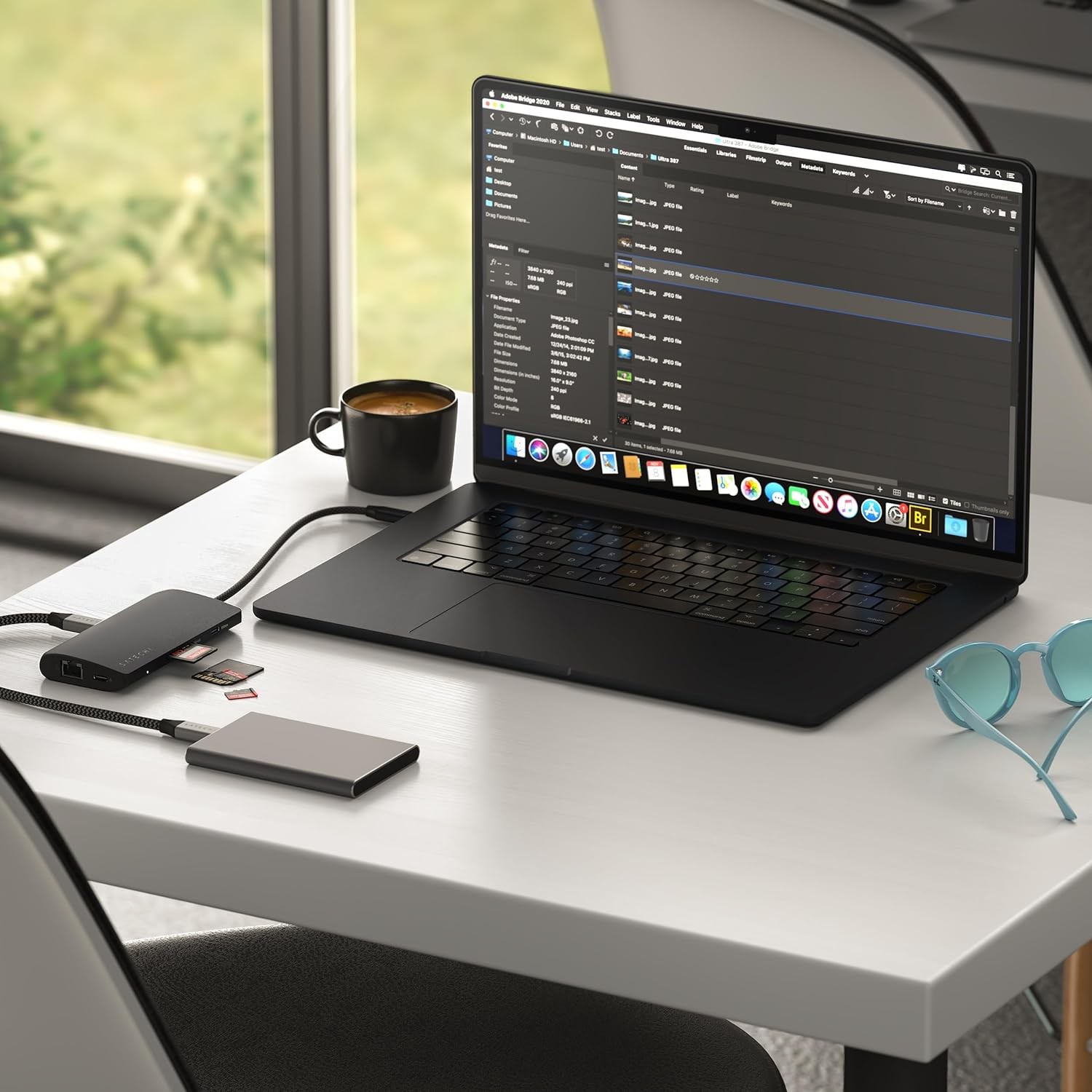 Картридер / USB-хаб Satechi USB-C MultiPort Adapter 8K with Ethernet V3 - Midnight (ST-P8KED)
