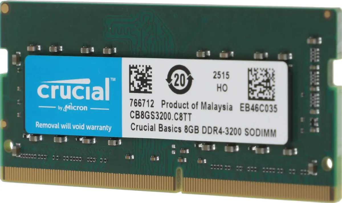 Оперативная память для ноутбука Crucial Basics DDR4 8GB 3200 MHz (CB8GS3200)