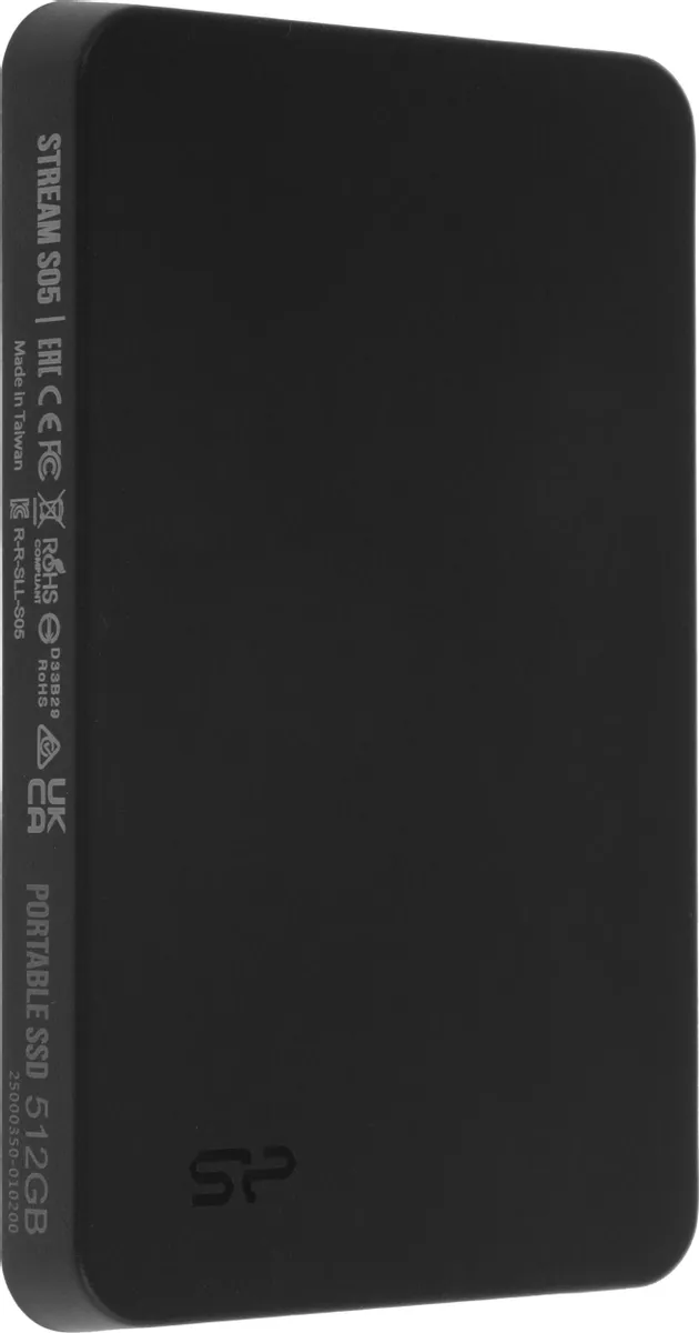Внешний SSD Silicon Power, PSD Stream S05, 512GB, Black (SP512GBPSDS05SAK)