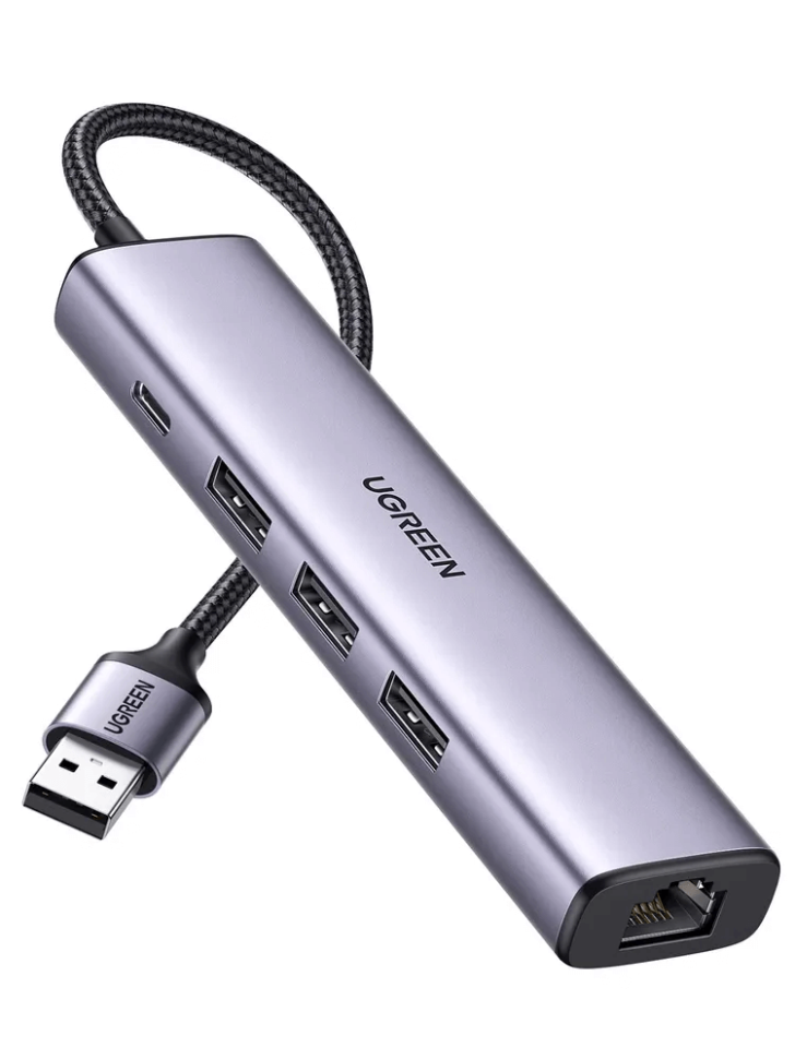 Конвертер USB 3.0 на LAN RJ-45,10/100/1000 Mbps + USB HUB 3 port, 0.2m CM475 (60554)