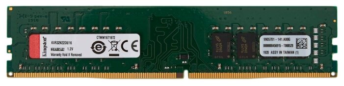 Оперативная память Kingston KVR32N22D8/16 DDR4 DIMM 16Gb 3200 MHz CL22 (KVR32N22D8/16)