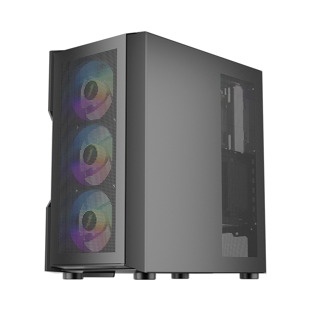 Компьютерный корпус 1STPLAYER T7-P BLACK (T7-P-BK-4F7)