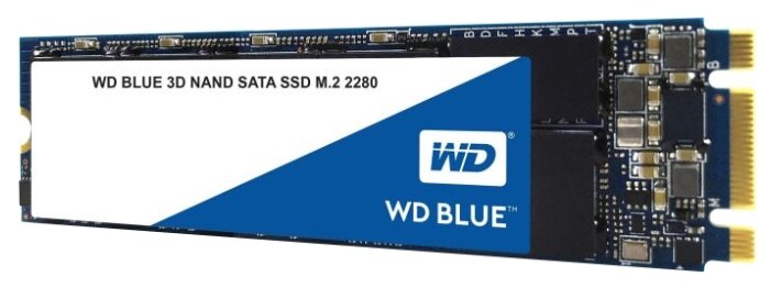 Твердотельный накопитель SSD WD Blue 3D NAND WDS250G2B0B 250ГБ M2.2280 SATA-III (TLC) (WDS250G2B0B)