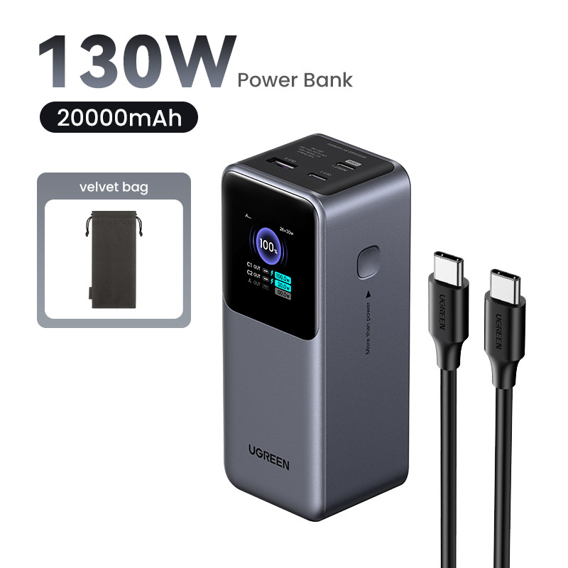 Портативный внешний аккумулятор Power Bank, 20000mAh, серый, PB721 (35524B)