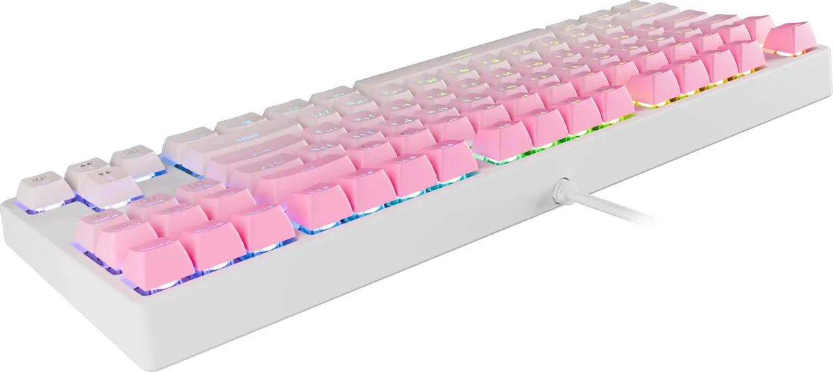 Клавиатура игровая механическая Redragon Cass розовый (71878)