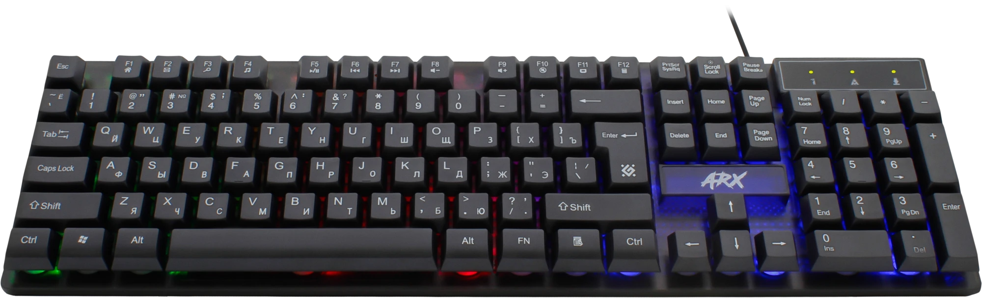 Клавиатура Defender Arx GK-196L, Black (45186)