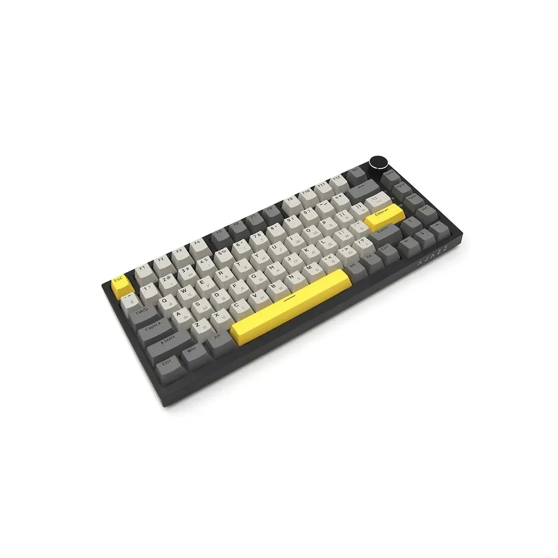 Клавиатура Ajazz AK820, White, Moon Yellow Switches (AK820/MOON YELLOW SWITCH/GRAY-WHITE-YELLOW)