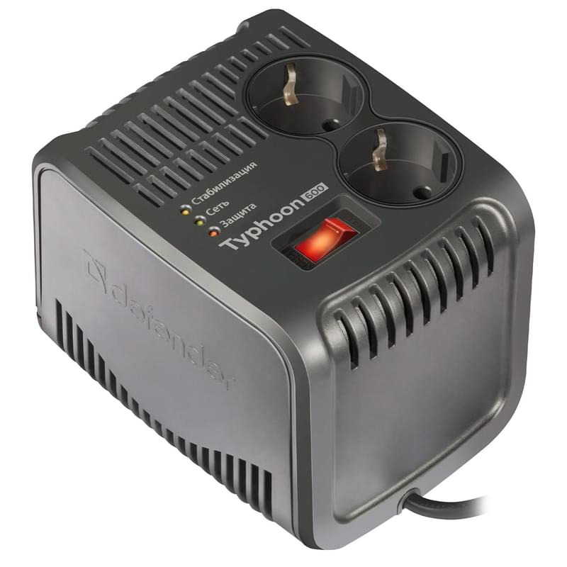Стабилизатор напряжения Defender AVR Typhoon 600 -200Вт (99032)