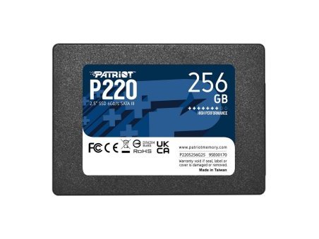Твердотельный накопитель SSD 256 Gb SATA Patriot P220 P220S256G25 2.5" 3D TLC (P220S256G25)