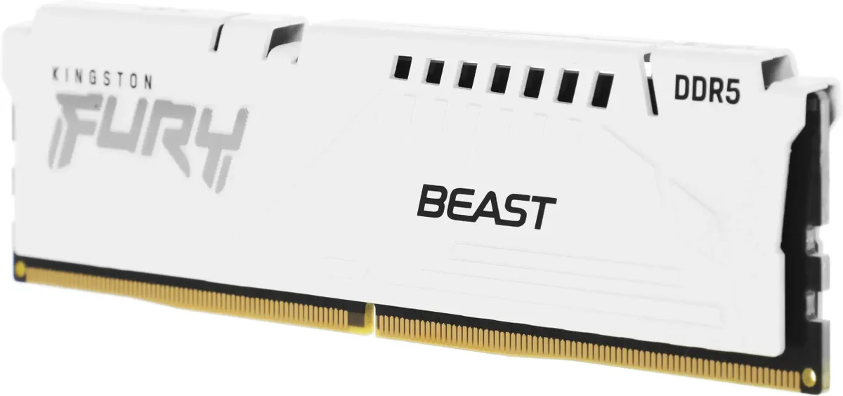 Оперативная память Kingston FURY Beast EXPO DDR5 16GB 5600MT/s, White (KF556C36BWE-16)