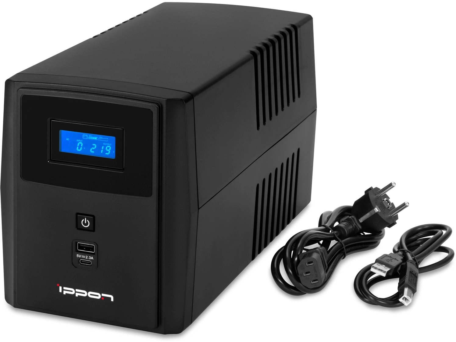 Источник бесперебойного питания Ippon Smart Power Pro II Euro 1600, 1600VA, 960W (1029742)