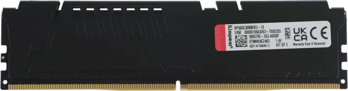 Оперативная память DIMM Kingston Fury Beast DDR5 16 GB kit (2x8GB) 6000MHz (AMD+Intel) (KF560C30BBEK2-16)