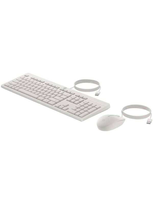 Проводная мышь и клавиатура HP 225, комплект White (AW5S6AA)