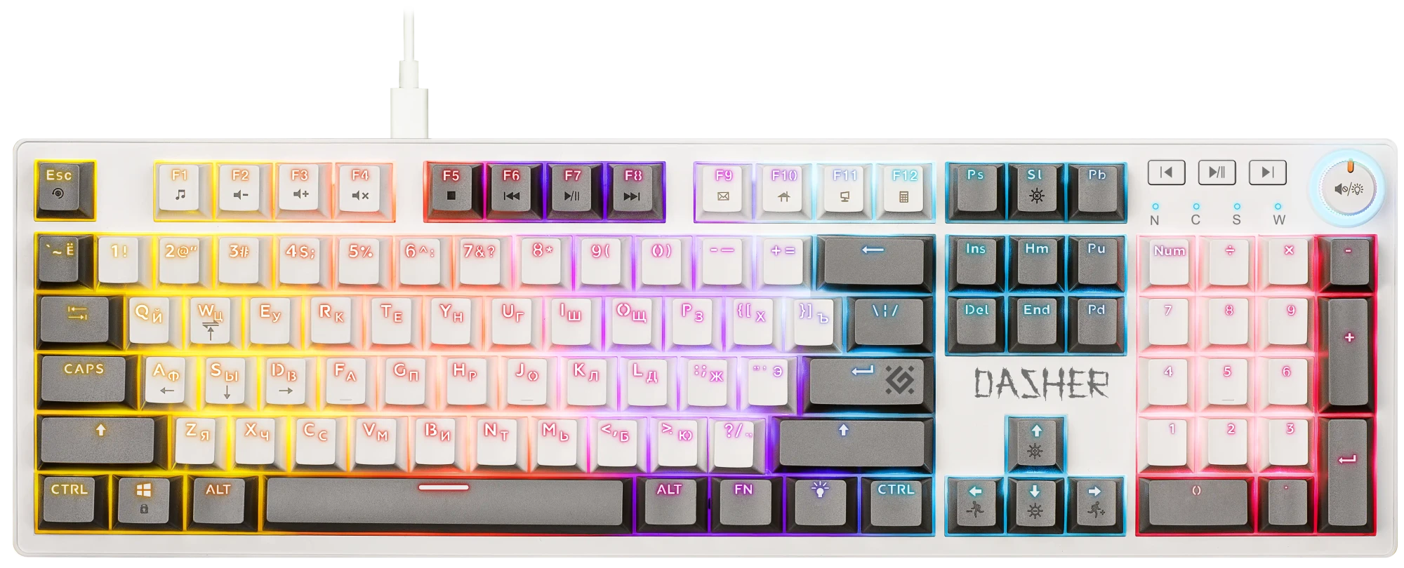 Клавиатура механическая Defender Dasher GK-472 (D-45472)