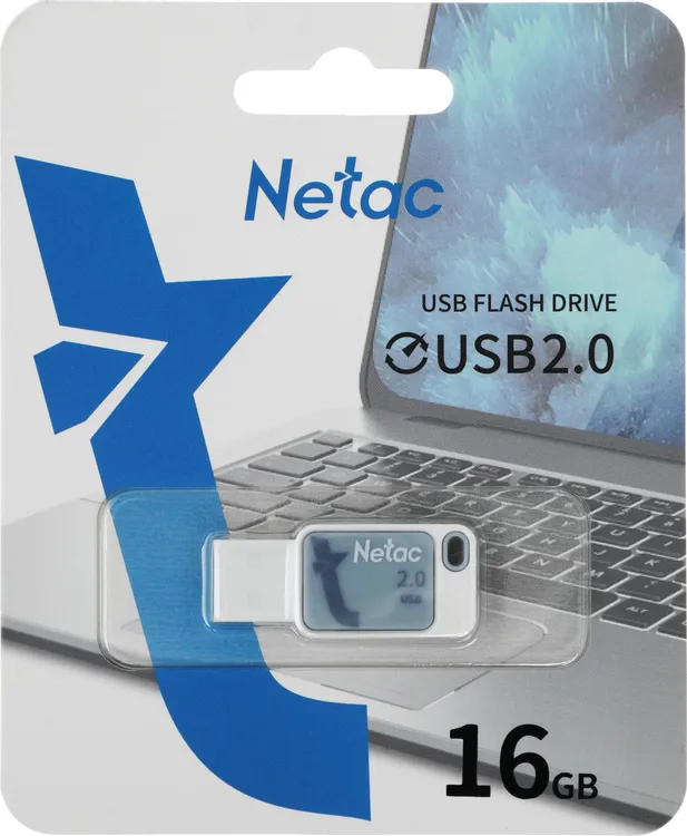 Флэш-накопитель Netac UA31 16GB, Blue (NT03UA31N-016G-20BL)