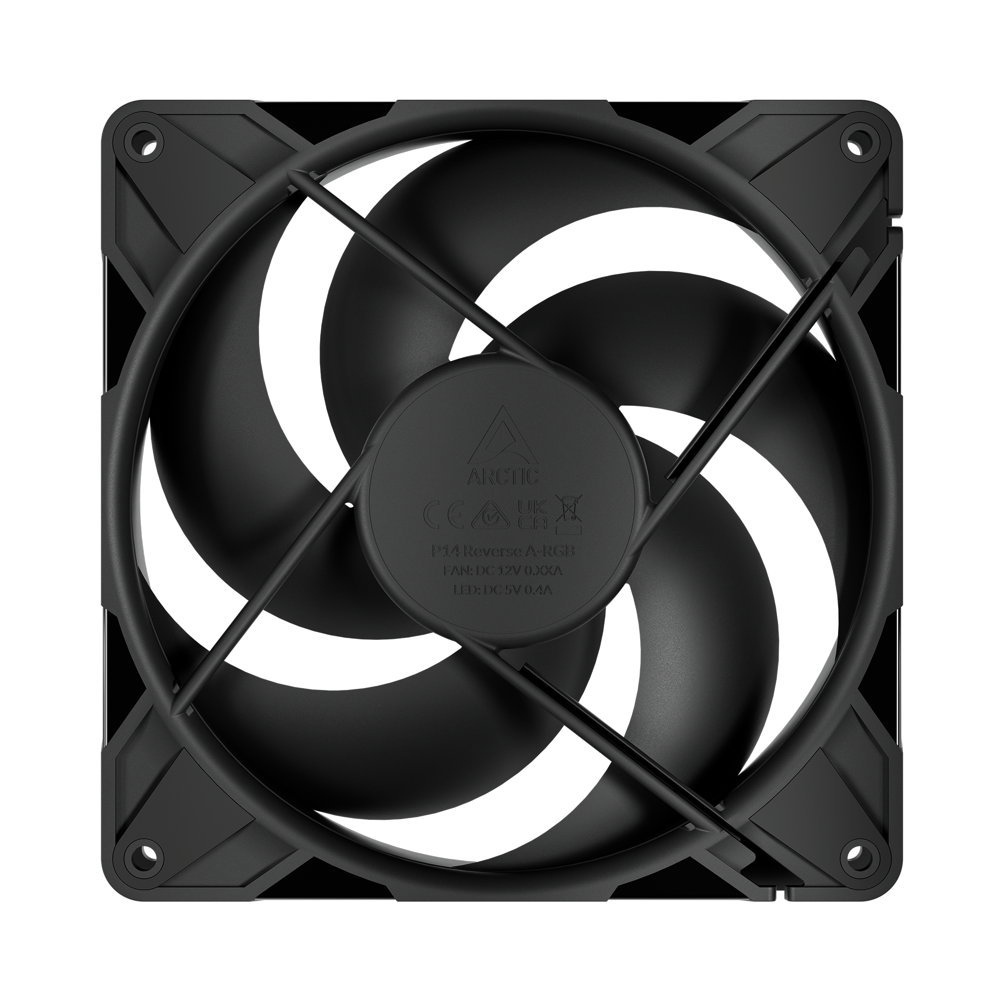 Кулер для корпуса ARCTIC P14 Pro Reverse, Black (ACFAN00329A)