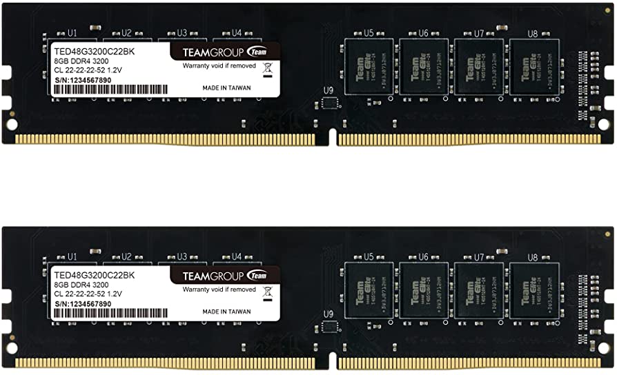 Набор модулей памяти Team Group 16Gb (8*2) (TED416G3200C22DC01)
