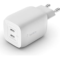 Сетевое зарядное устройство Belkin 65Вт 2хUSB-С Universal (WCH013vfWH)