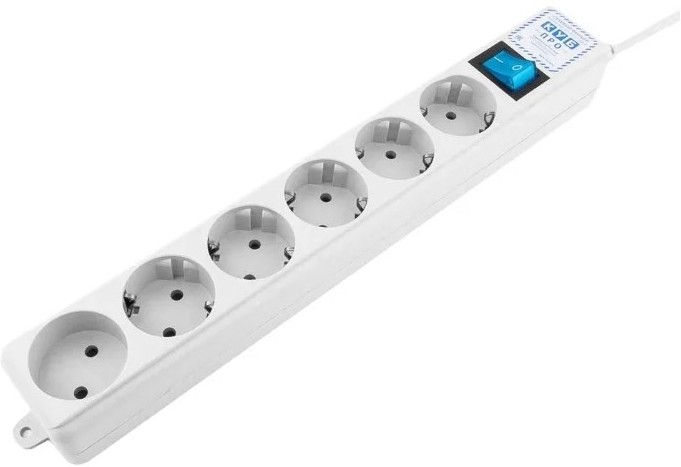 Сетевой фильтр Power Cube Pro, 3м, 6 розеток, Белый (SPL(5+1)-16B-P-3M) Сетевой фильтр Power Cube Pro, 3м, 6 розеток, Белый (SPL(5+1)-16B-P-3M)