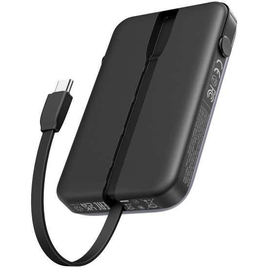 Портативный внешний аккумулятор Ugreen PB511, 10000 mAh, Black (35603B)