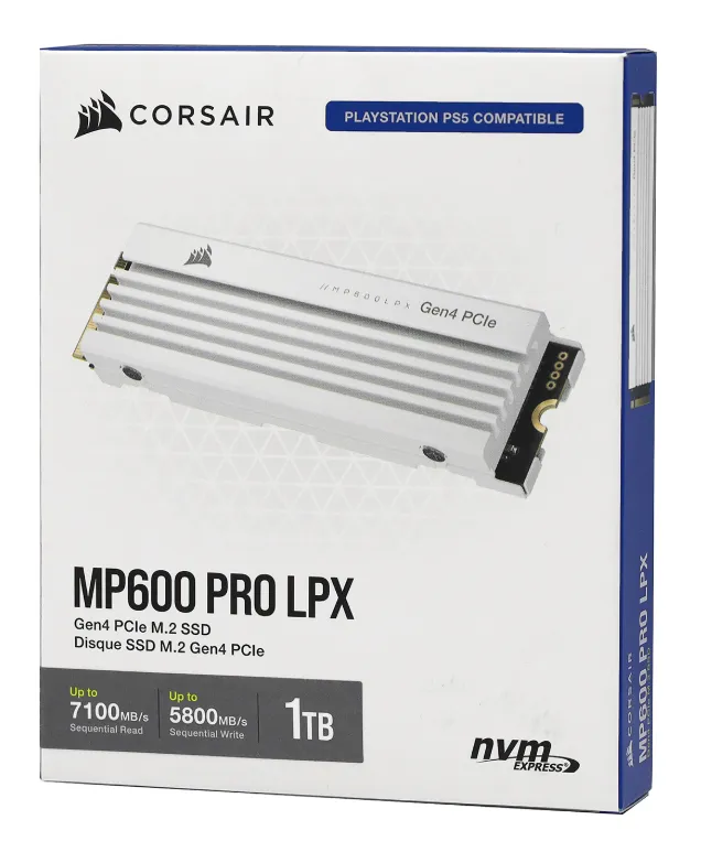 Твердотельный накопитель SSD Corsair MP600 PRO LPX M.2 PCIe 1 TB (CSSD-F1000GBMP600PLPW)