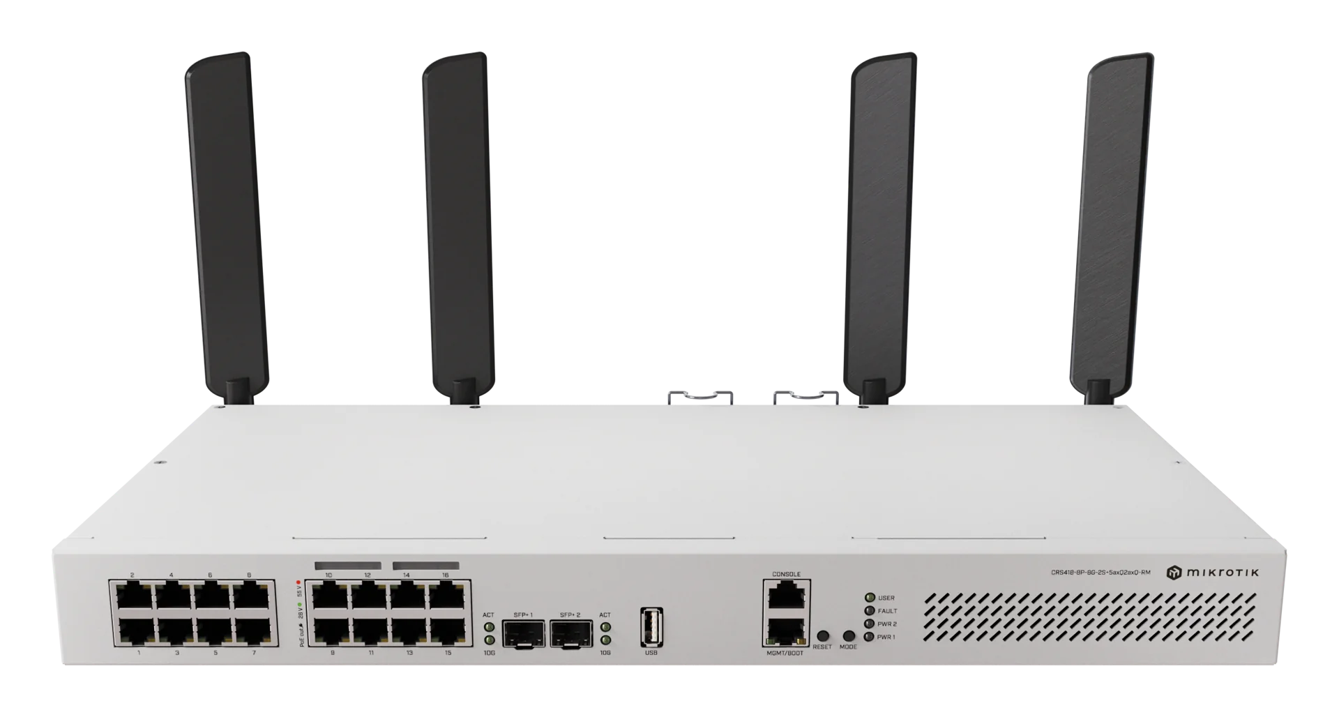 Коммутатор MikroTik CRS418-8P-8G-2S+5axQ2axQ-RM (CRS418-8P-8G-2S+5axQ2axQ-RM)