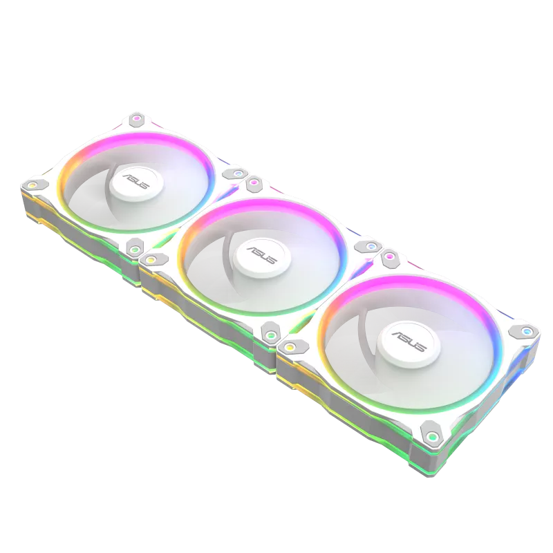 Вентилятор для корпуса ASUS Prime MR120 ARGB Reverse Fan - Triple Pack, WHITE (PRIME MR120 FAN ARGB REVERSE WHITE 3IN1)