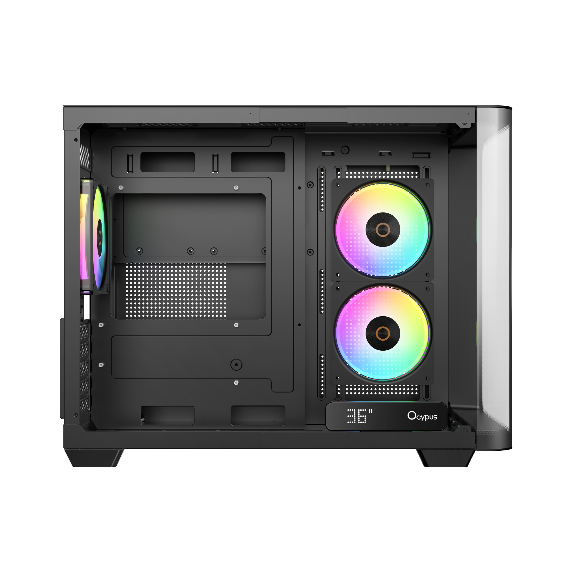 Корпус Ocypus Iota C50 BK Curve ARGB Digital (Iota-C50-BKD300CD-GL)