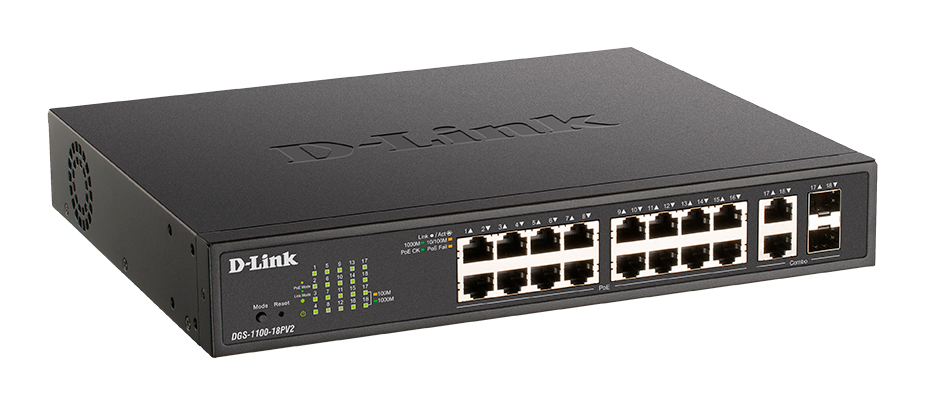 Коммутатор D-Link DGS-1100-18PV2/A3A (DGS-1100-18PV2/A3A) Коммутатор D-Link DGS-1100-18PV2/A3A (DGS-1100-18PV2/A3A)
