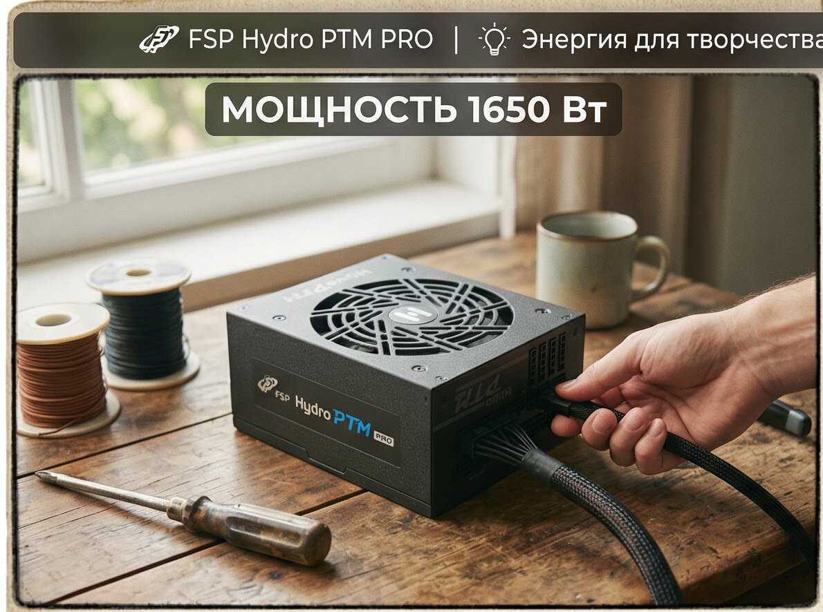 Блок питания FSP HPT2-1650M, 1650W, FULL MODULAR, ATX PLATINUM, Reatil (PPA16F0109)