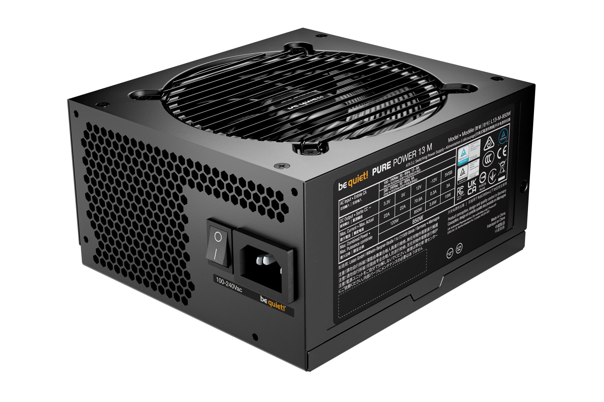 Блок питания Bequiet! Pure Power 13M 850W (BP027EU)