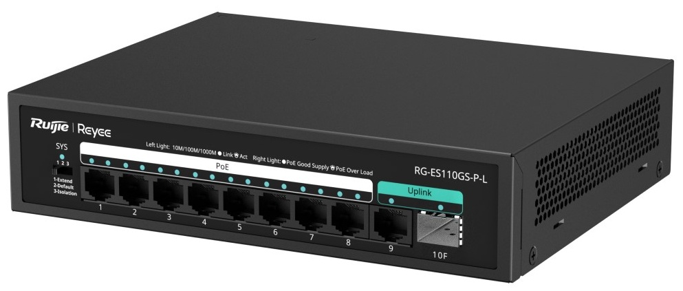 Коммутатор Ruijie Reyee RG-ES110GS-P-L PoE (RG-ES110GS-P-L)