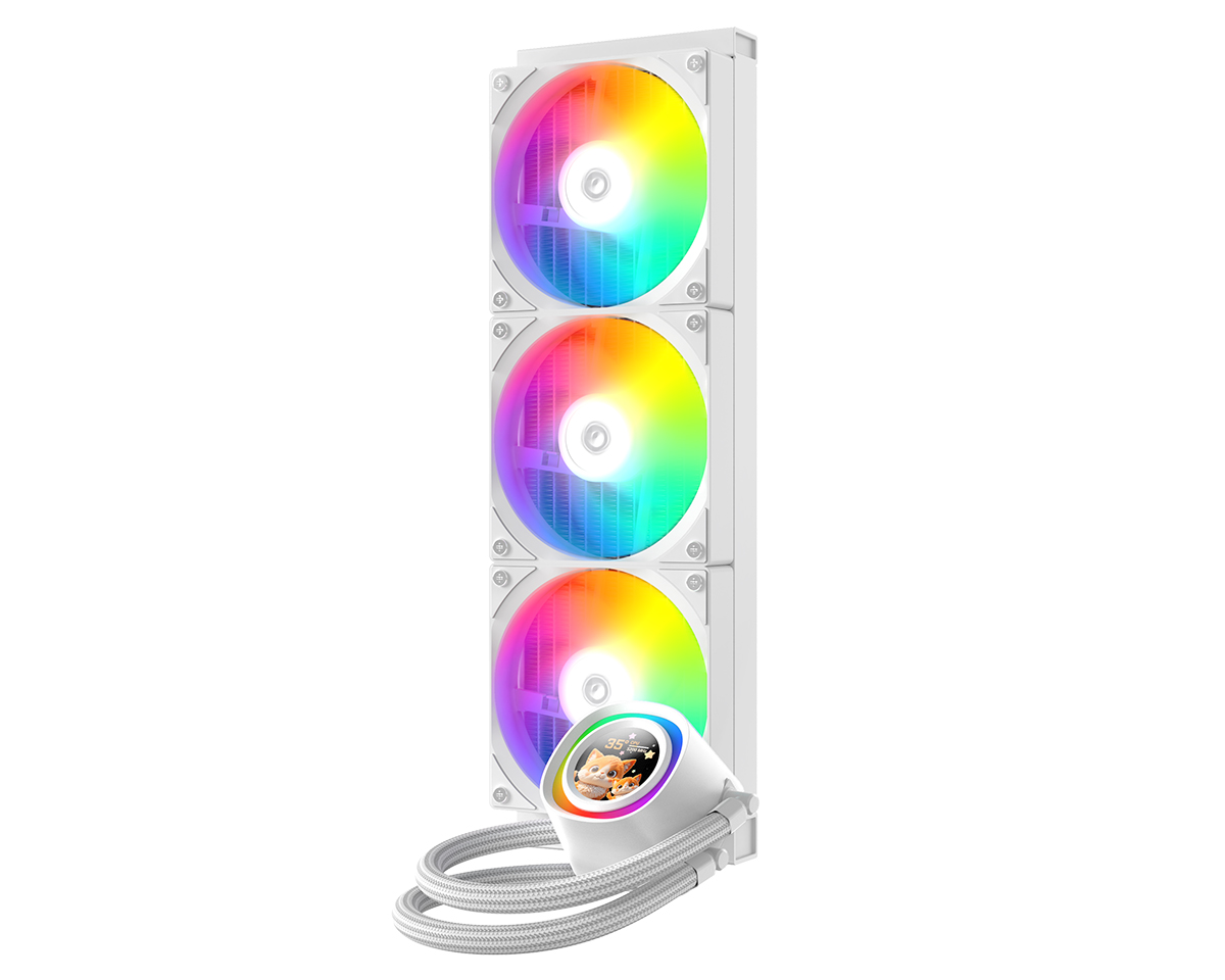 Водяное охлаждение для процессора ID-Cooling FX360 LCD WHITE (FX360 LCD WHITE)
