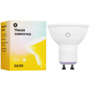Умная лампочка Яндекса "Яндекс.Лампа 3" YNDX-00019, работает с Алисой, GU10 (YNDX-00019)